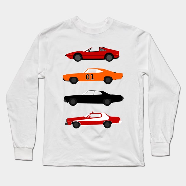 The Car's The Star: TV Edition Long Sleeve T-Shirt by Paulychilds